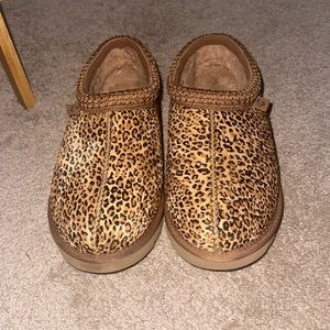 UGG cheetah print tasman slippers